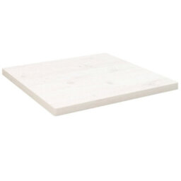 Vidaxl Table Top White 60X60X2.5 Cm Solid Wood Pine Square Table Tops