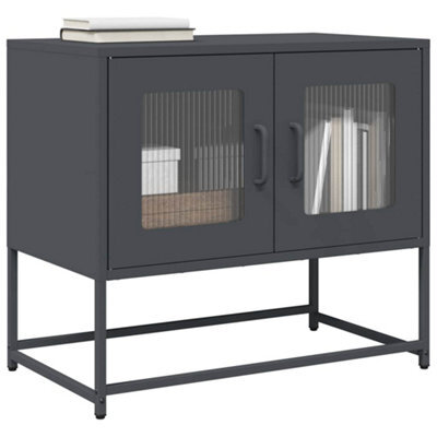 Berkfield Tv Cabinet Anthracite 68X39X60.5 Cm Cold-Rolled Steel - image 1