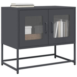 Berkfield Tv Cabinet Anthracite 68X39X60.5 Cm Cold-Rolled Steel