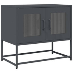 Berkfield Tv Cabinet Anthracite 68X39X60.5 Cm Cold-Rolled Steel - thumbnail 2