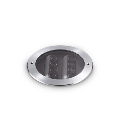 Ideal Lux Taurus 18W Outdoor Recessed Ground Light Steel Ip67 3000K
