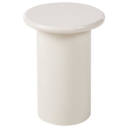 Beliani Minimalist Side Table Campti White - thumbnail 1