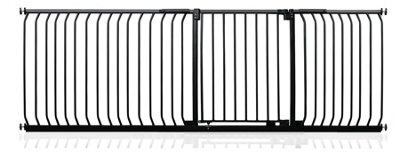 Safetots Elite Pressure Safety Gate, 225Cm - 234Cm, Matt Black, Pressure Fit Stair Gate - image 1