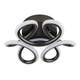 Luminosa Lighting Luminosa Melisand Integrated Led Semi Flush Ceiling Light Anthracite Matt Led 2700-6000K - thumbnail 2