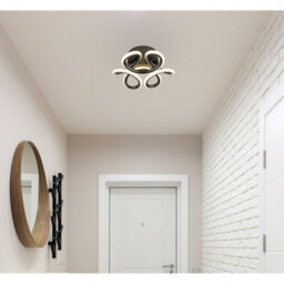 Luminosa Lighting Luminosa Melisand Integrated Led Semi Flush Ceiling Light Anthracite Matt Led 2700-6000K - thumbnail 7