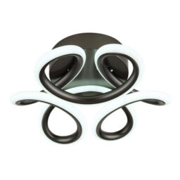 Luminosa Lighting Luminosa Melisand Integrated Led Semi Flush Ceiling Light Anthracite Matt Led 2700-6000K - thumbnail 5
