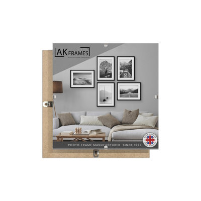 Ak Frames 15X15Cm Frameless Clip Frame With Shatter-Resistant Perspex - Clip Photo Frame For Prints, Photos And Wall Art - image 1