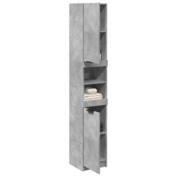 Walplus Bathroom Cabinet Concrete Grey 32X34X188.5 Cm Engineered Wood - thumbnail 1