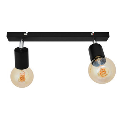 Luminosa Lighting Luminosa Tune Twin Spotlight Black 40Cm - image 1