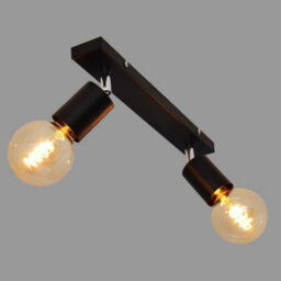 Luminosa Lighting Luminosa Tune Twin Spotlight Black 40Cm - thumbnail 2
