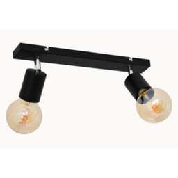 Luminosa Lighting Luminosa Tune Twin Spotlight Black 40Cm - thumbnail 3