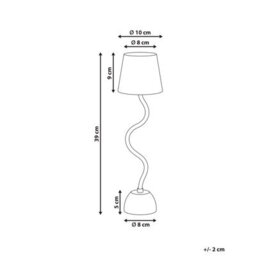 Wyld And Coco Lumina Table Lamp Beige - Wireless Touch Dimmable Usb Charging, Indoor And Covered Outdoor - thumbnail 3