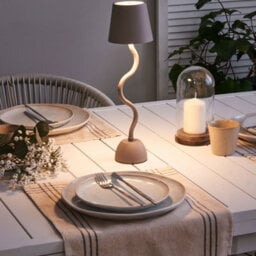 Wyld And Coco Lumina Table Lamp Beige - Wireless Touch Dimmable Usb Charging, Indoor And Covered Outdoor - thumbnail 2