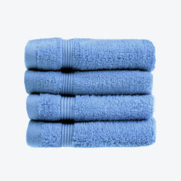 Allure Bath Fashions Luxury Zero Twist Egyptian Cotton 4 Pack Face Cloths - Cornish Blue - thumbnail 1