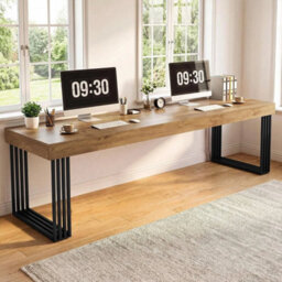200 Cm Industrial 2 Person Desk Double Office Computer Desk Sturdy Writing Desk - thumbnail 6