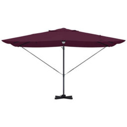 Berkfield Modern Cantilever Roma Parasol Red, Black 352 X 251 X 265 Cm - thumbnail 6
