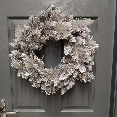 Samuel Alexander 50Cm Premier Christmas Snow Fir Door Wreath - image 1