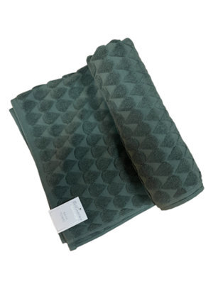 Teardrop 600Gsm Heavyweight Cotton 2 Pack Hand Towel Laurel Green - image 1