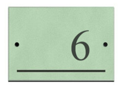 Reversed Slate Number 6 Chartwell Green 14 X 9Cm - thumbnail 1