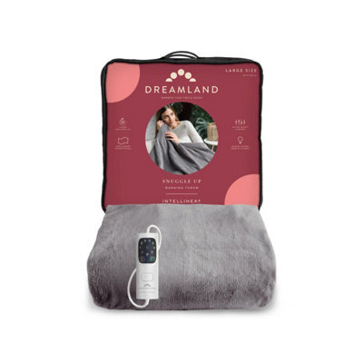 Dreamland Intelligent Luxury Grey Heated Throw - image 1