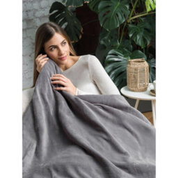 Dreamland Intelligent Luxury Grey Heated Throw - thumbnail 4