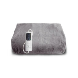 Dreamland Intelligent Luxury Grey Heated Throw - thumbnail 3
