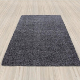 Uetian Grey Shaggy Rug Luxury Thick Pile Carpet (120X170 Cm) - thumbnail 5
