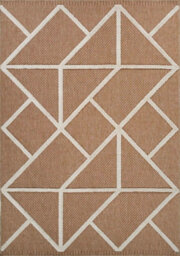 Harper Prism Pattern Water Resistant Indoor Area Rugs Cream 160X230 Cm - thumbnail 3