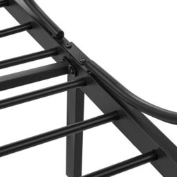 Beliani Four Poster Bed Metal Sormery 90 X 200 Cm (Eu Single) Black - thumbnail 6