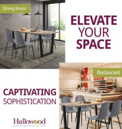 Hallowood Furniture Dudley 1.8M Dining Table Set With 4 Dark Grey Fabric Chairs - thumbnail 6