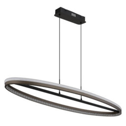 Luminosa Lighting Luminosa Della Bar Pendant Ceiling Light Matt Black Led 3000-6000K - thumbnail 2