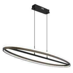 Luminosa Lighting Luminosa Della Bar Pendant Ceiling Light Matt Black Led 3000-6000K - thumbnail 5