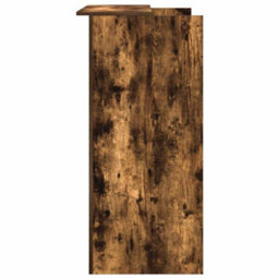 Berkfield Reception Desk Smoked Oak 100X50X103.5 Cm Engineered Wood - thumbnail 6