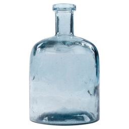 Urbn-Living Urbnliving 25Cm Height Bottle Glass Heavy Rounded Design Flowers Arrangements Vase - thumbnail 5