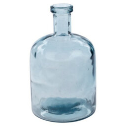 Urbn-Living Urbnliving 25Cm Height Bottle Glass Heavy Rounded Design Flowers Arrangements Vase - thumbnail 4