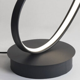 Living And Home Black Contemporary Led Spiral Floor Lamp Floor Light In White Light Height 131Cm - thumbnail 7