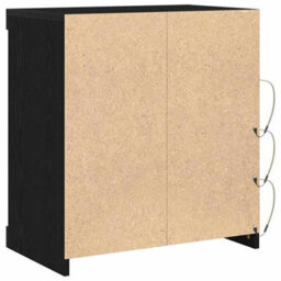 Berkfield Sideboard With Led Lights Black Oak 60,5X37X67 Cm - thumbnail 7