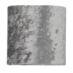 First Choice Lighting Antique Brass Stick Table Lamp With Grey Crushed Velvet Shade - thumbnail 2