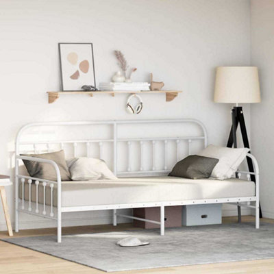 Berkfield Daybed Frame White 107X203 Cm Steel - image 1