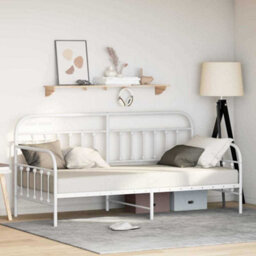 Berkfield Daybed Frame White 107X203 Cm Steel