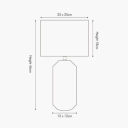 Pacific Lifestyle White Geo Textured Tall Ceramic Table Lamp - thumbnail 6