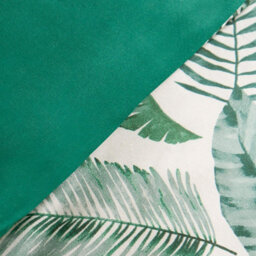 OHS Tropical Leaf Duvet Cover Reversible Bedding Set, Forest Green - Double - thumbnail 4