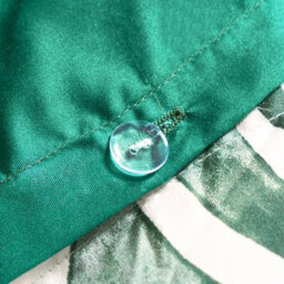 OHS Tropical Leaf Duvet Cover Reversible Bedding Set, Forest Green - Double - thumbnail 5