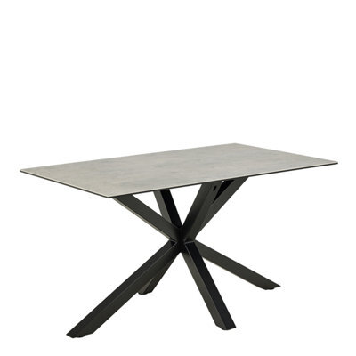 Furniture To Go Heaven Dining Table With Ceramic Grey (L) 135Cm Seats Up To 4 - image 1