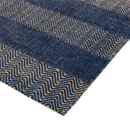 Navy Blue Geometric Graphics Modern Handmade Easy To Clean Rug For Bed Room Living Room And Dining Room-120Cm X 170Cm - thumbnail 4