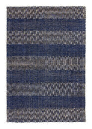 Navy Blue Geometric Graphics Modern Handmade Easy To Clean Rug For Bed Room Living Room And Dining Room-120Cm X 170Cm - thumbnail 1