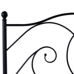 Beliani Bed Metal Dinard 120 X 200 Cm (Eu Small Double) Black - thumbnail 7