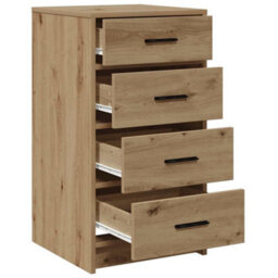 Berkfield Sideboard Artisan Oak 40X41X75 Cm Engineered Wood - thumbnail 5