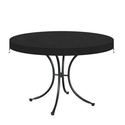 Round Outdoor Garden Table Cover Protective Tarpaulin Dia 106X10Cm - image 1