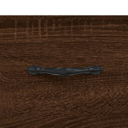 Berkfield Modern Bedside Cabinet Brown Oak 40X35X47.5 Cm Engineered Wood - thumbnail 9